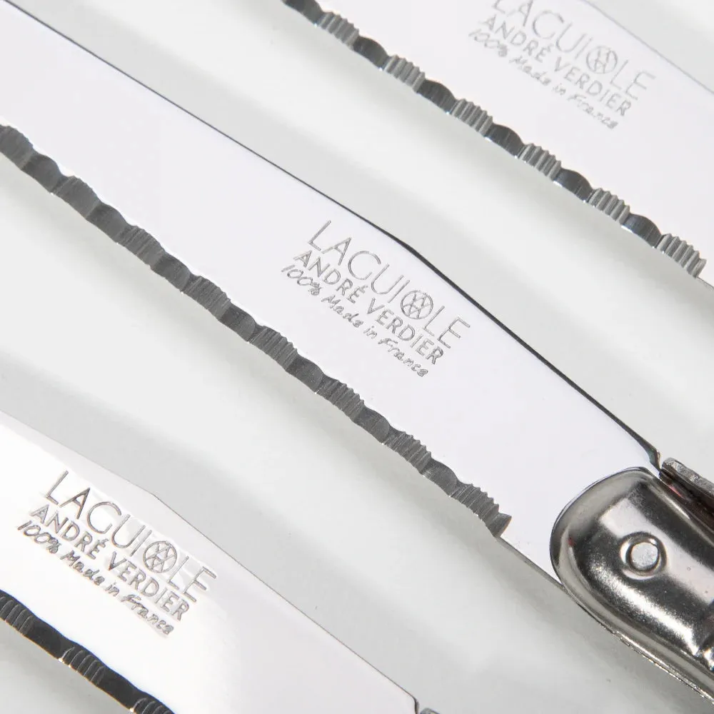 ANDRE VERDIER - DEBUTANT SERRATED KNIFE SET/6 KNIFE STAINLESS STEEL/FOREST