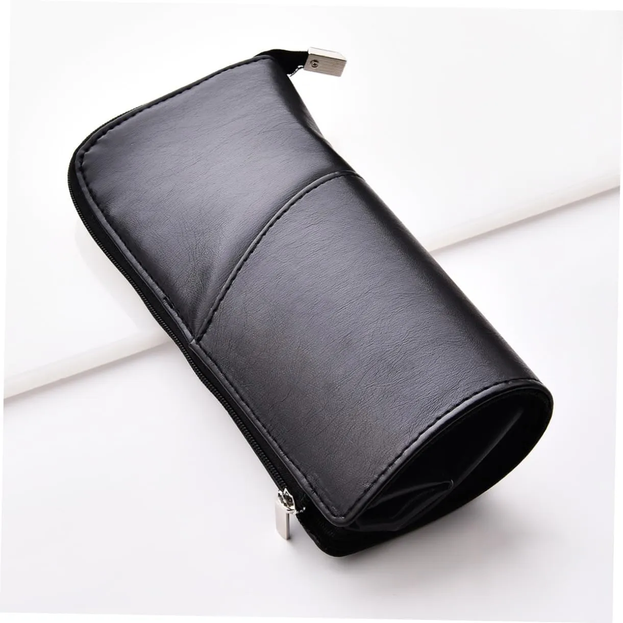 Angoily 2pcs Makeup Bag for Travel Woman Makeup Bag Cosmetic Brush Pouch Makeup Brush Purse Portable, Blackx3pcs, Mx3pcs
