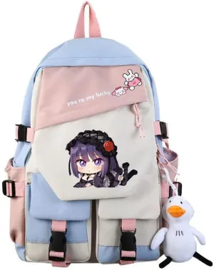 Anime My Dress Up Darling Marin Kitagawa dokidoki Backpack Cosplay Kawaii Backpack With Pendant Duck (2)