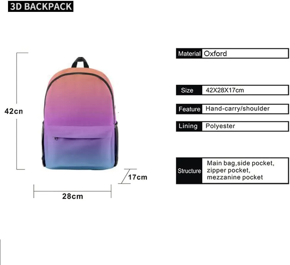 Anime Tonikawa Kawaii Backpack Tonikawa Kawaii Cosplay Daypack Rucksack Mochila 3 Pieces Girls (3)
