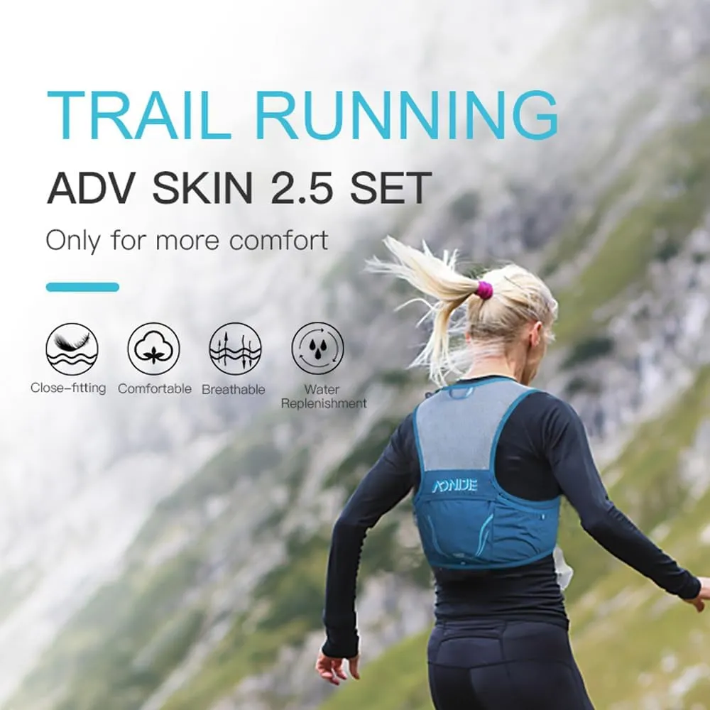 AONIJIE 2.5L Trail Running Vest for Women Men, Outdoor Lightweight Hydration Vest, Hiking Cycling Marathon Backpack with Multicompartments