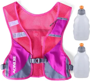 AONIJIE Ultralight Running Vest with Reflective Strip Breathable Hydration Backpack for Hiking Camping Marathon Cycling Race