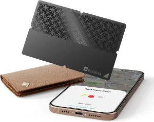 [Apple MFi Certified] Air-Tags (iOS Only) Bluetooth Tracker with Apple Find My, iPhone Smart Card Wallet Finder GPS Tracker, 5-10 Years Battery, Keys Finder and Item Locator for Keys, Bags, Passport