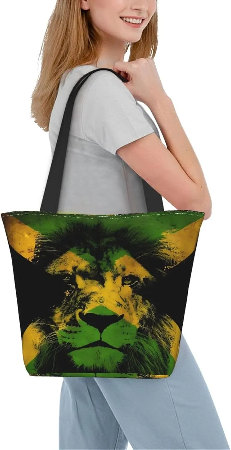 Army Camo Tote Bag For Women Lightweight Shoulder Bags Shopping Handbags With Zipper
