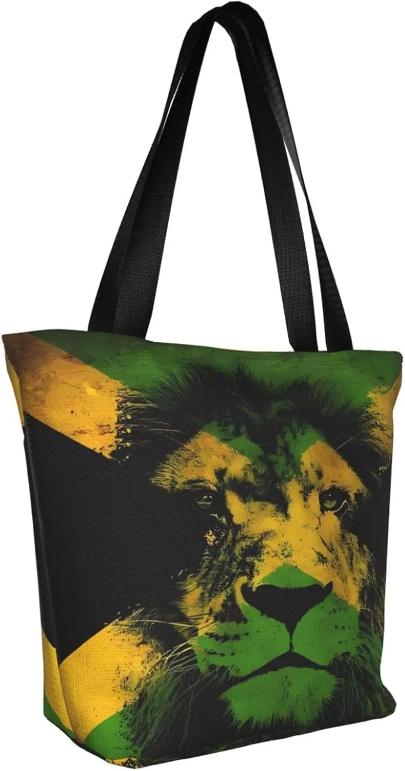 Army Camo Tote Bag For Women Lightweight Shoulder Bags Shopping Handbags With Zipper