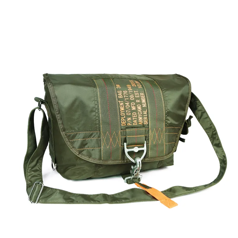 ARMYCAMO | Wolfwarriorx | L&Q army  Parachute Style Messenger Shoulder Bag