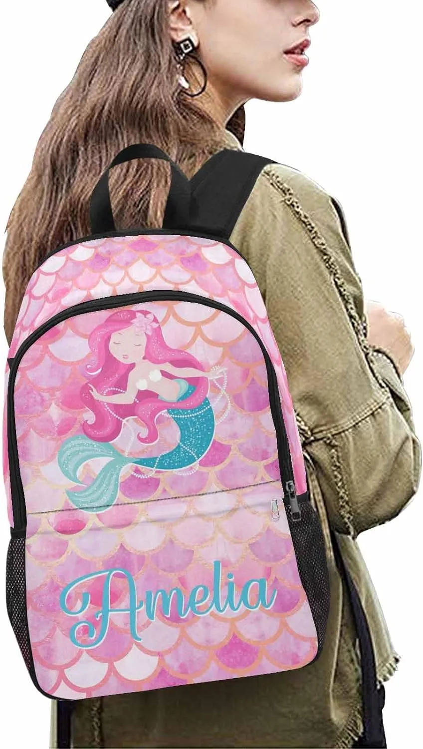 Artsadd Custom Kids Backpack Personalized Name Bookbags School Bag for Boys&Girls Preschool Elementary Kindergarten Backpack(A-design 03)