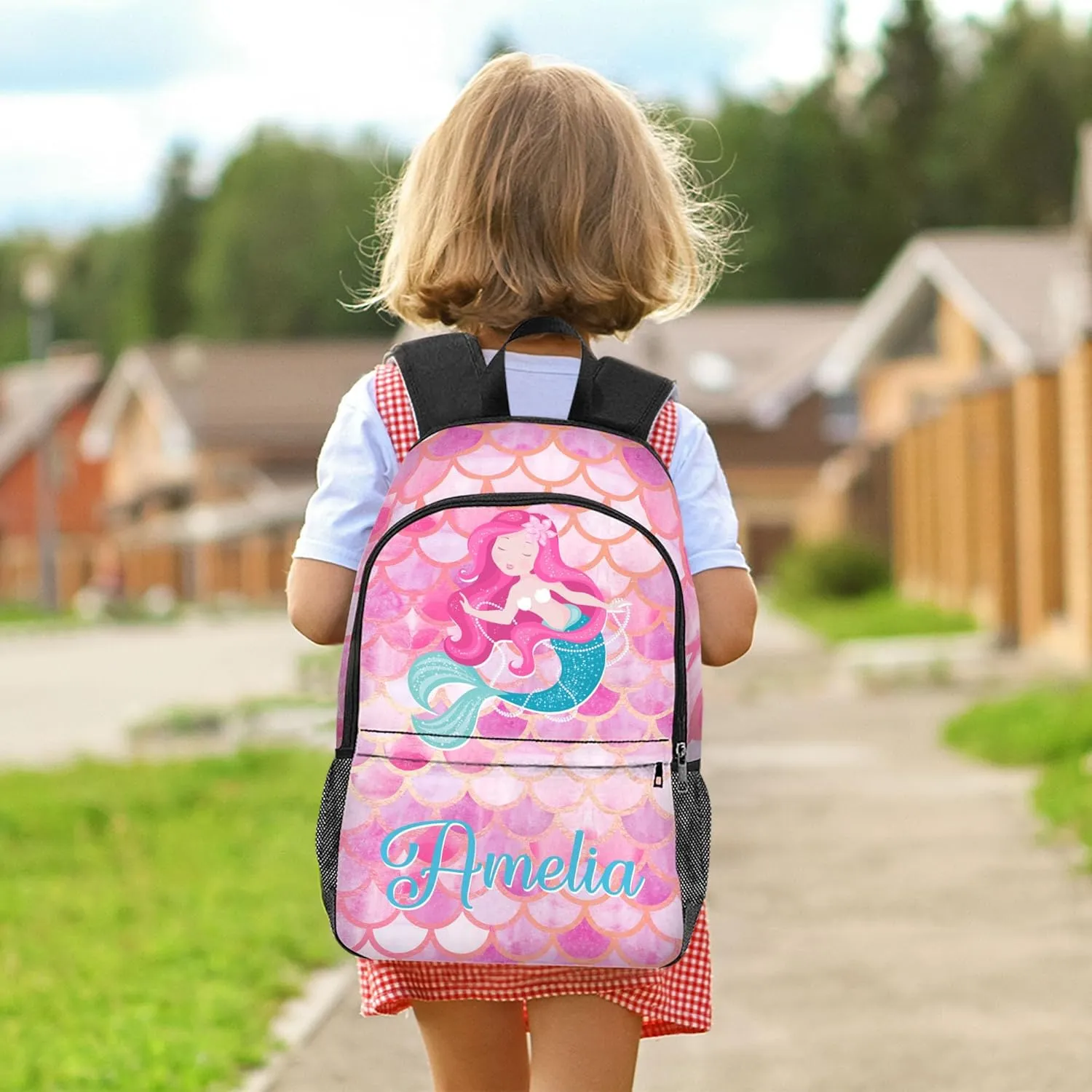 Artsadd Custom Kids Backpack Personalized Name Bookbags School Bag for Boys&Girls Preschool Elementary Kindergarten Backpack(A-design 03)