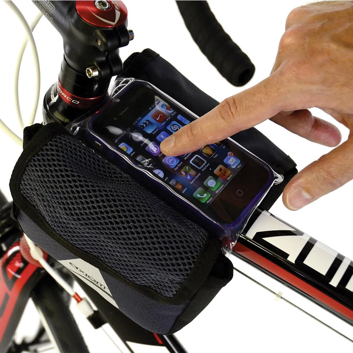 Axiom Smart Bag Touch Top Tube, Grey/Black