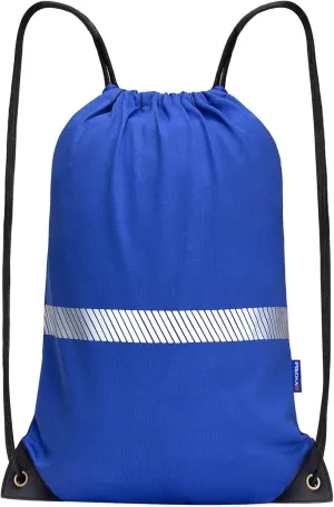 AYKRM Blue Drawstring Backpack Bag work Sackpack