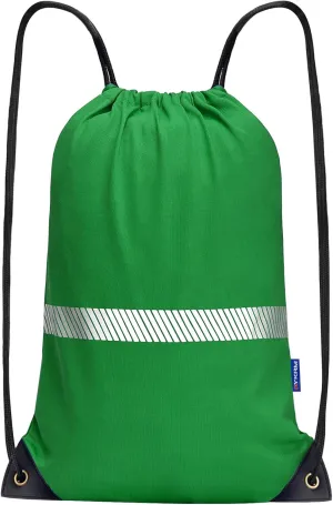 AYKRM Green Drawstring Backpack Bag work Sackpack