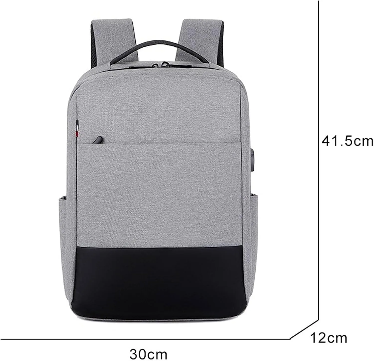 Backpack For Men Men's Polyester Multifunctional Waterproof Charging Backpack Business Casual Urban Laptop Bag(DARK GRAY)