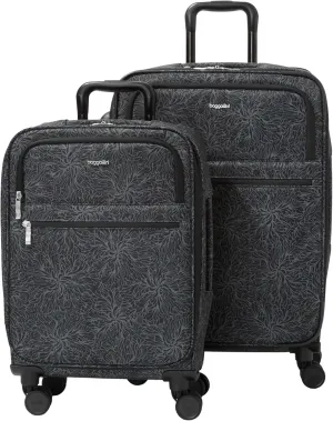 Baggallini Carry-On and Large Checked Luggage Bundle - Lightweight Luggage Set