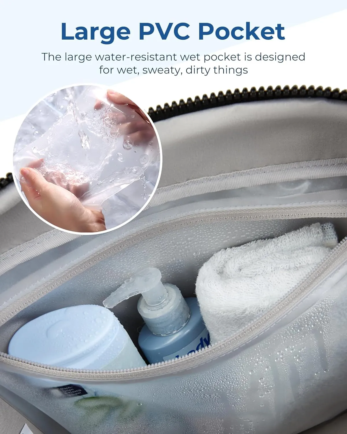 BAGSMART Gym Bag for Women, Duffle Bag for Travel with Wet Pocket, Lightweight Carry on Weekender Duffel, Water Resistant