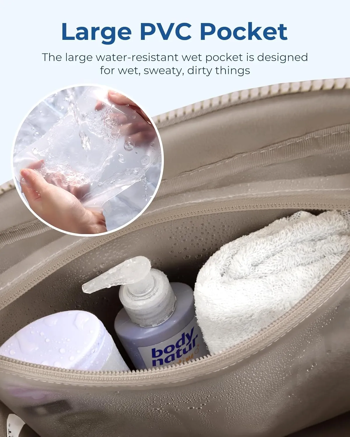 BAGSMART Gym Bag for Women, Duffle Bag for Travel with Wet Pocket, Lightweight Carry on Weekender Duffel, Water Resistant