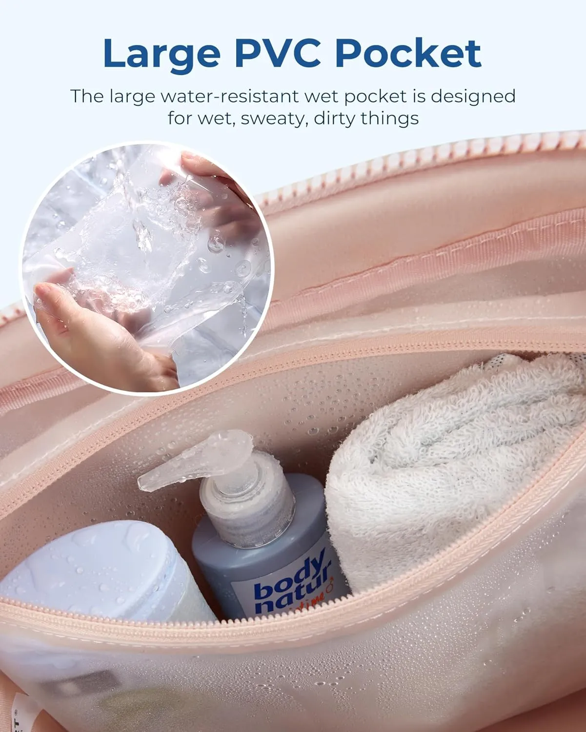 BAGSMART Gym Bag for Women, Duffle Bag for Travel with Wet Pocket, Lightweight Carry on Weekender Duffel, Water Resistant