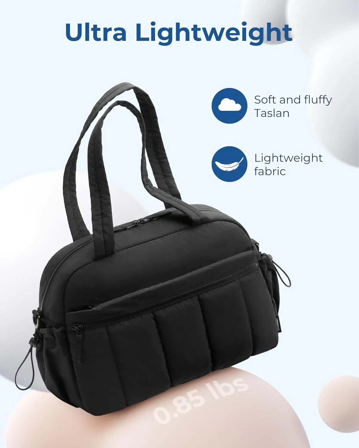 BAGSMART Gym Bag for Women, Duffle Bag for Travel with Wet Pocket, Lightweight Carry on Weekender Duffel, Water Resistant