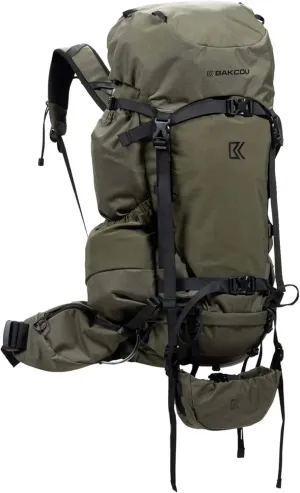 Bakcou - Ridgpak 40L Hunting Backpack - Durable 500D Cordura, Molded Backpanel, Raincover, Hydration Sleeve, Dual Rifle - Scope Pockets