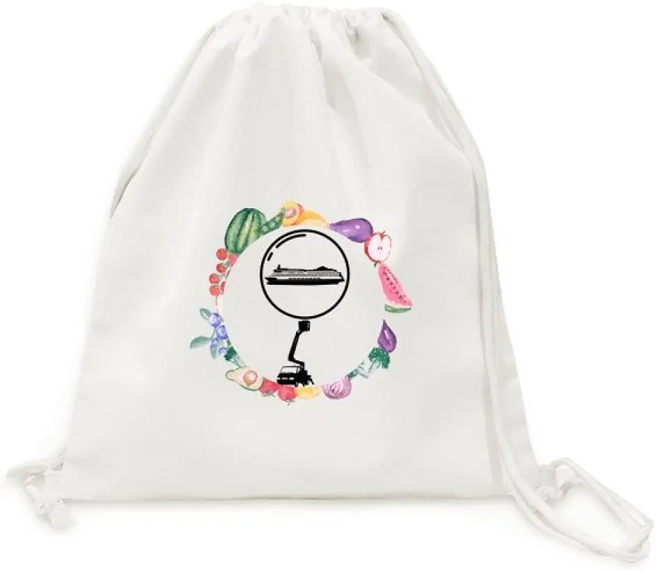 Balloon Ferry Transport Vehicle Canvas Fabric Vegetable Fruit Folding Cinch Bag