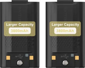 BAOFENG 2 Pack UV-17 Battery High Capacity 3800mAh for UV-17 Pro GPS Ham Radio Type-C Charging DC8.4V BL-UV17 Replacement UV-17H Walkie Talkie Accessories