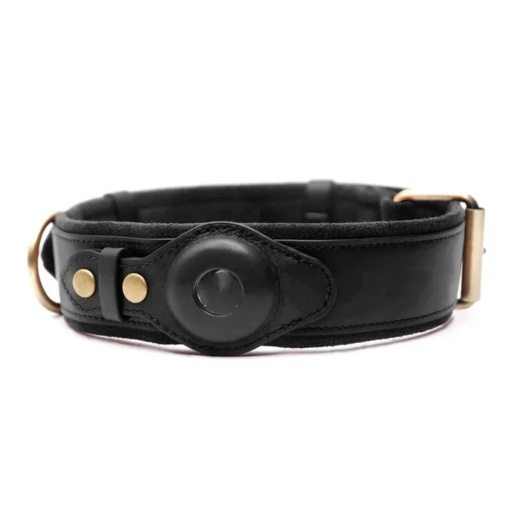 Barktec TrackEasy Leather Collar & Smart Dog Tracker Set