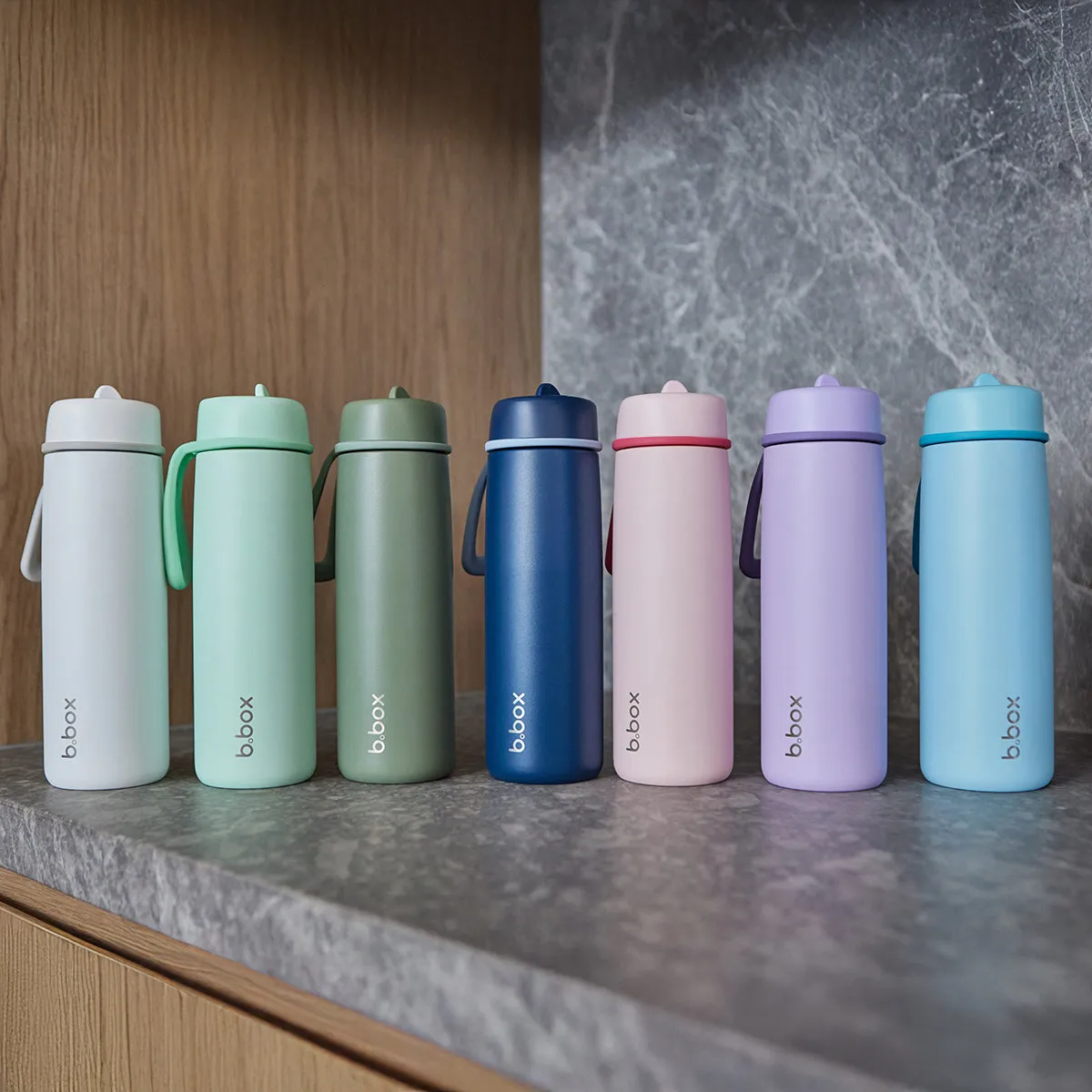 b.box Insulated Flip Top Drink Bottle 690ml - Pink Paradise