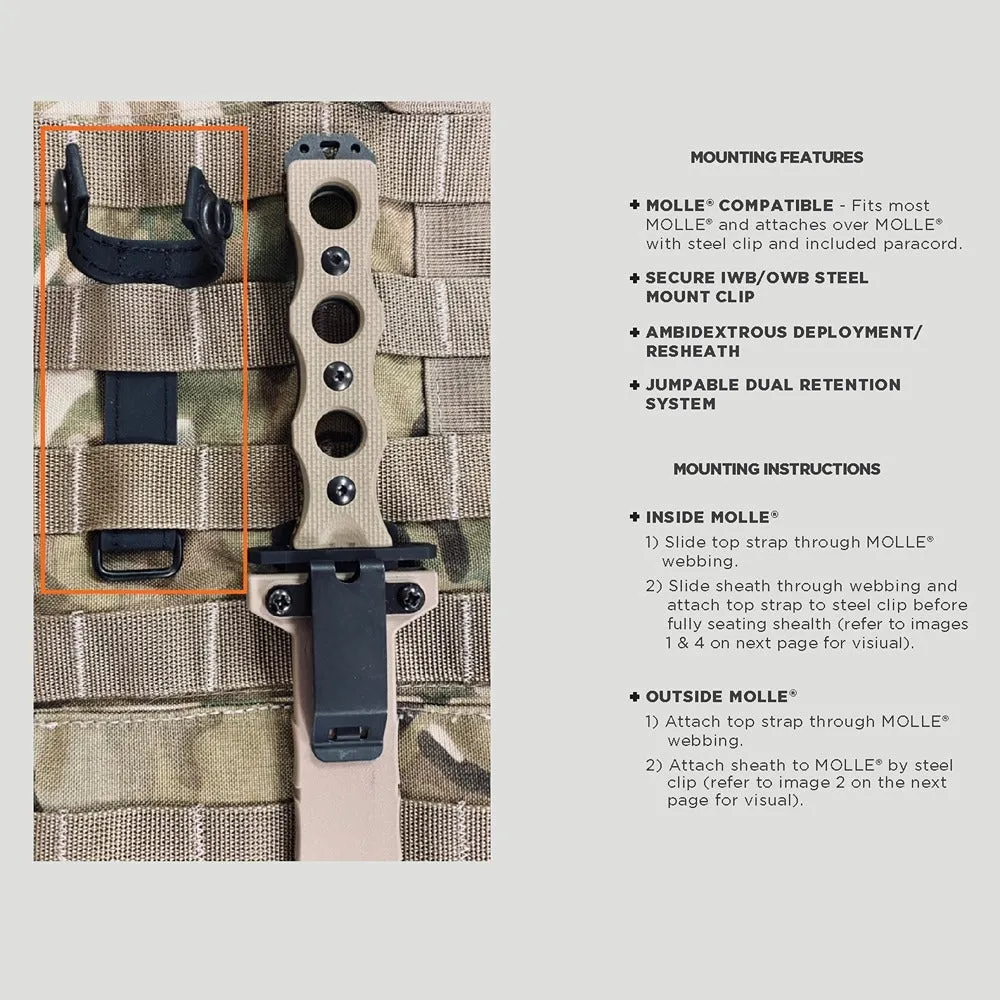 Benchmade 185 Thompson SOCP Fixed Blade Black