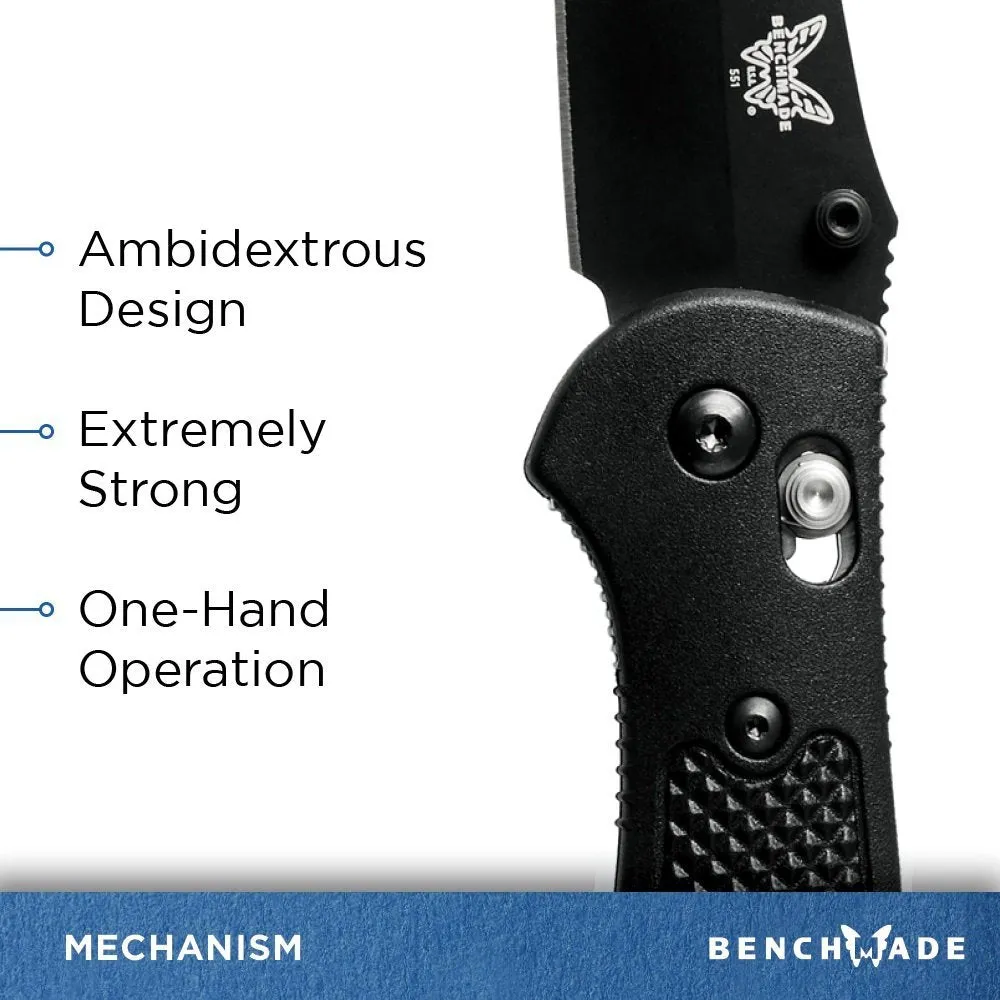 Benchmade - Griptilian 551BK Knife, Drop-Point
