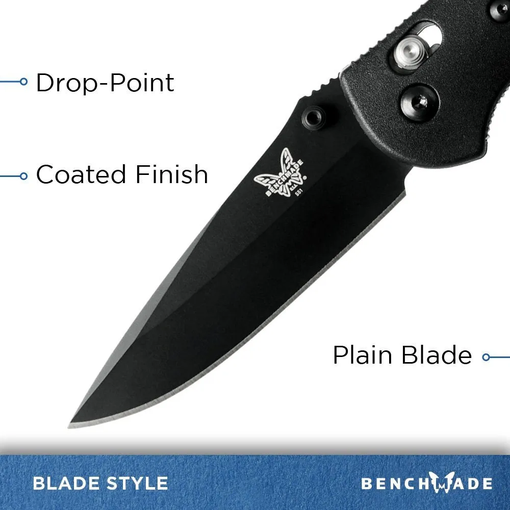 Benchmade - Griptilian 551BK Knife, Drop-Point
