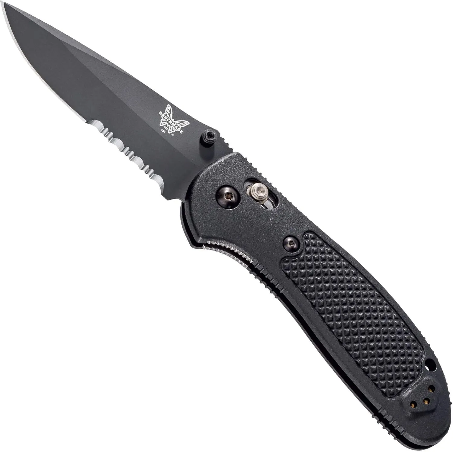Benchmade - Griptilian 551SBK-S30V EDC Knife with Black Handle (551SBK-S30V)