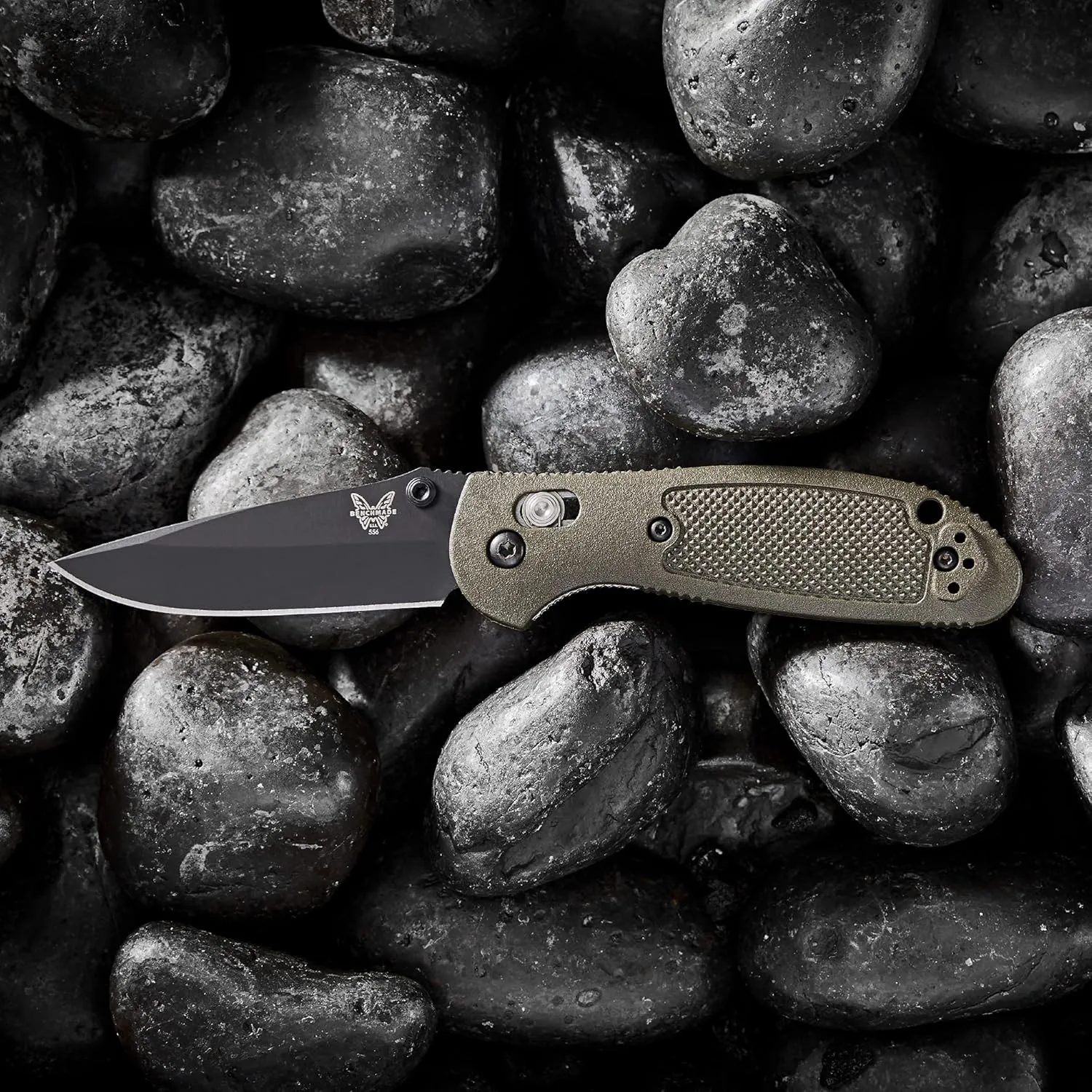 Benchmade - Griptilian 551SBK-S30V EDC Knife with Black Handle (551SBK-S30V)