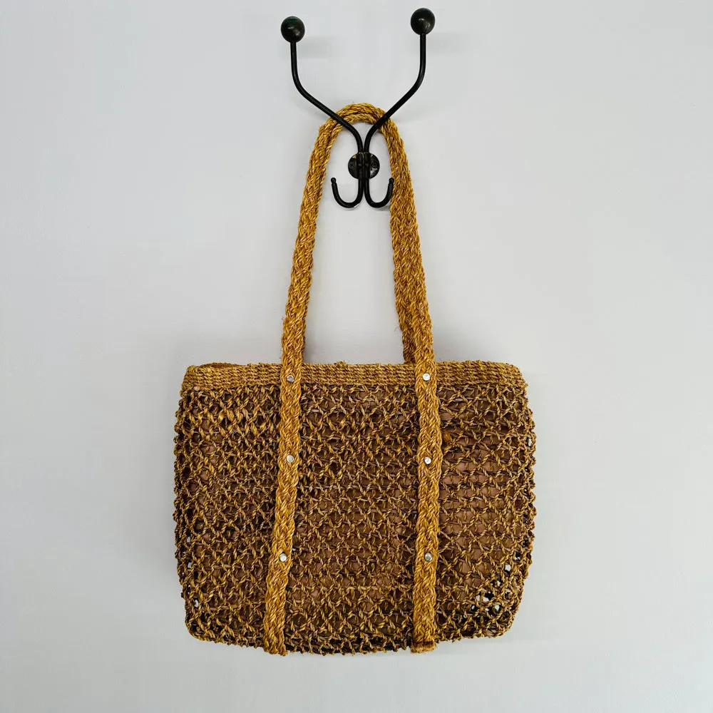 BETTY Vintage Natural Fiber Tote Bag