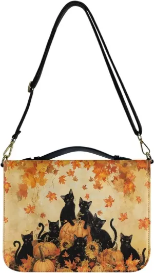 Bible Cover - Portable Bible Case with Shoulder Strap for Bible Study