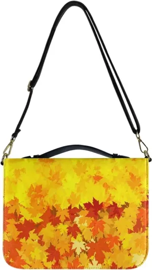 Bible Cover - Portable Bible Case with Shoulder Strap for Bible Study