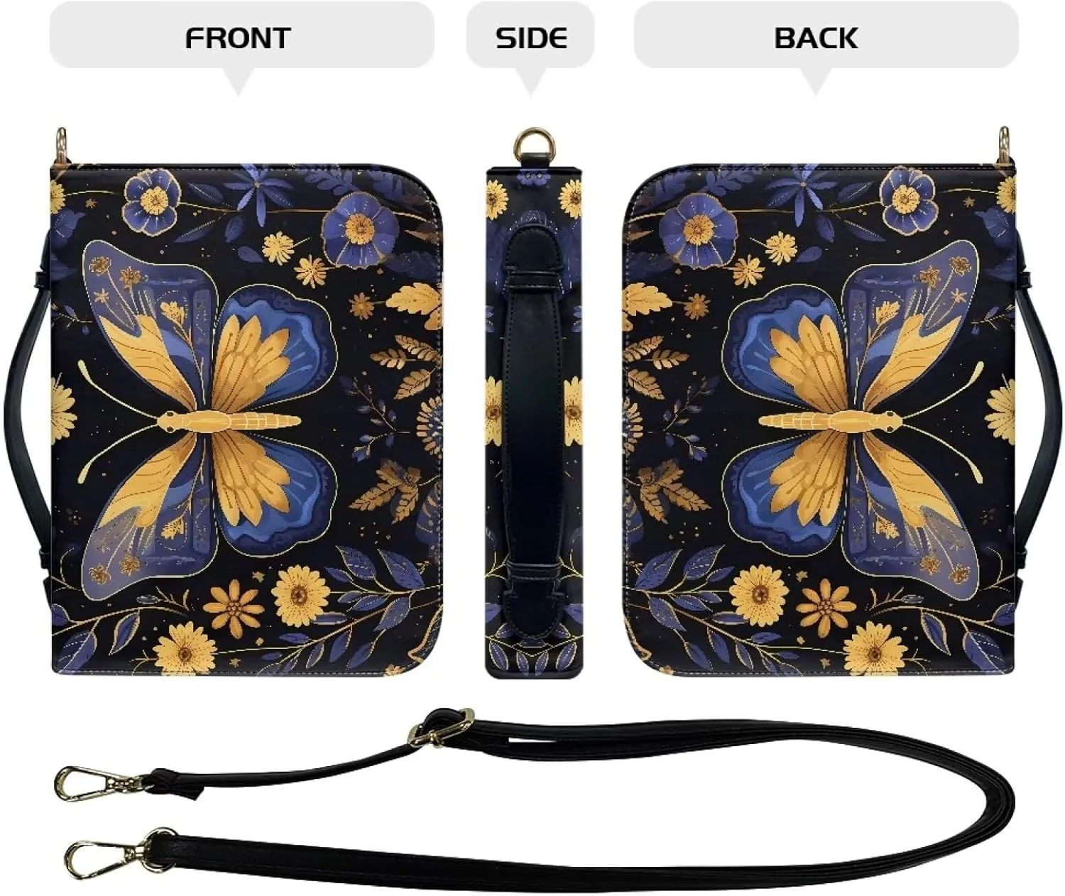 Bible Covers for Women Bible Holder Case Waterproof Bible Protector PU Leather Bible Organizer Bag