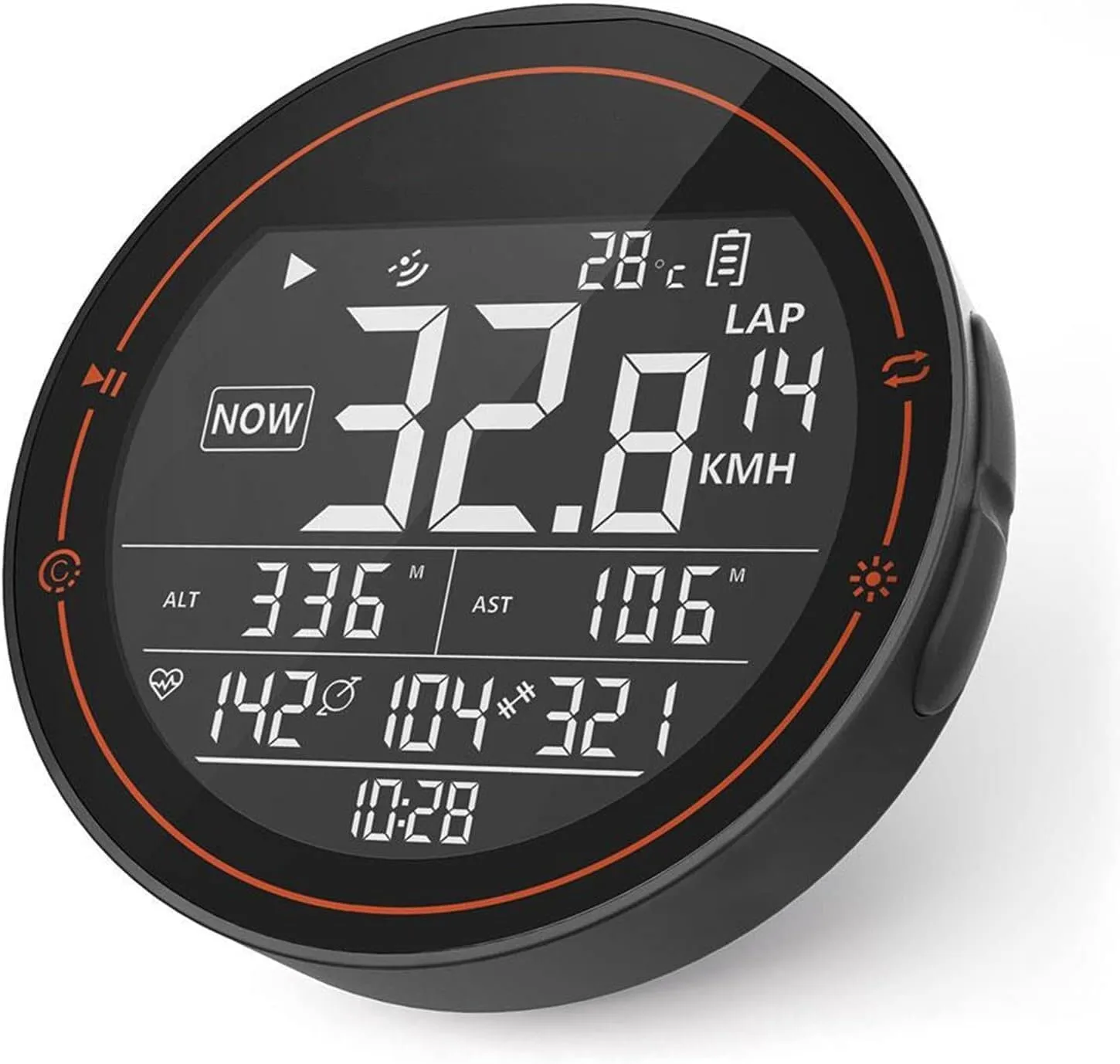 Bicycle GPS Yardstick, Bicycle Computer Speedometer Multifunction LCD Waterproof Backlight Display, Cycling Equipment