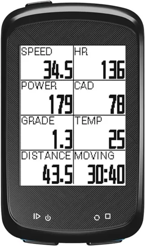 Bicycle Wireless Smart Computer, Outdoor Riding Gear Multifunctional Waterproof Backlight Display, Black