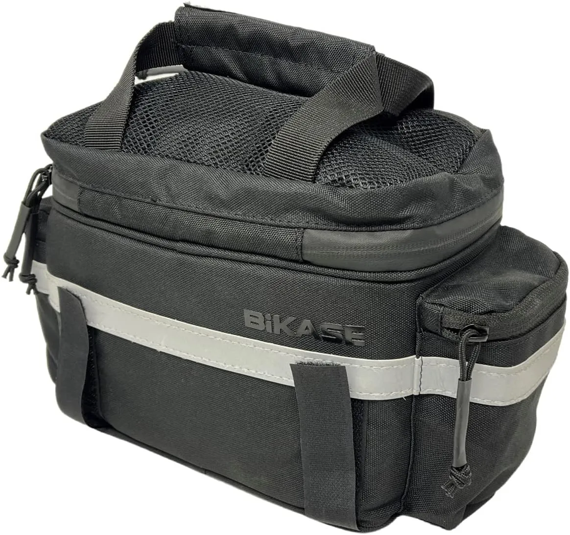 BiKASE Kool Pak Insulated Bike Cooler Bag, Waterproof and Mountable on Rear Rack or Handlebars, with Mesh Pocket and Side Pockets, Perfect Bike Rack Bag with Phone Holder
