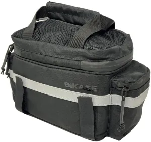 BiKASE Kool Pak Insulated Bike Cooler Bag, Waterproof and Mountable on Rear Rack or Handlebars, with Mesh Pocket and Side Pockets, Perfect Bike Rack Bag with Phone Holder