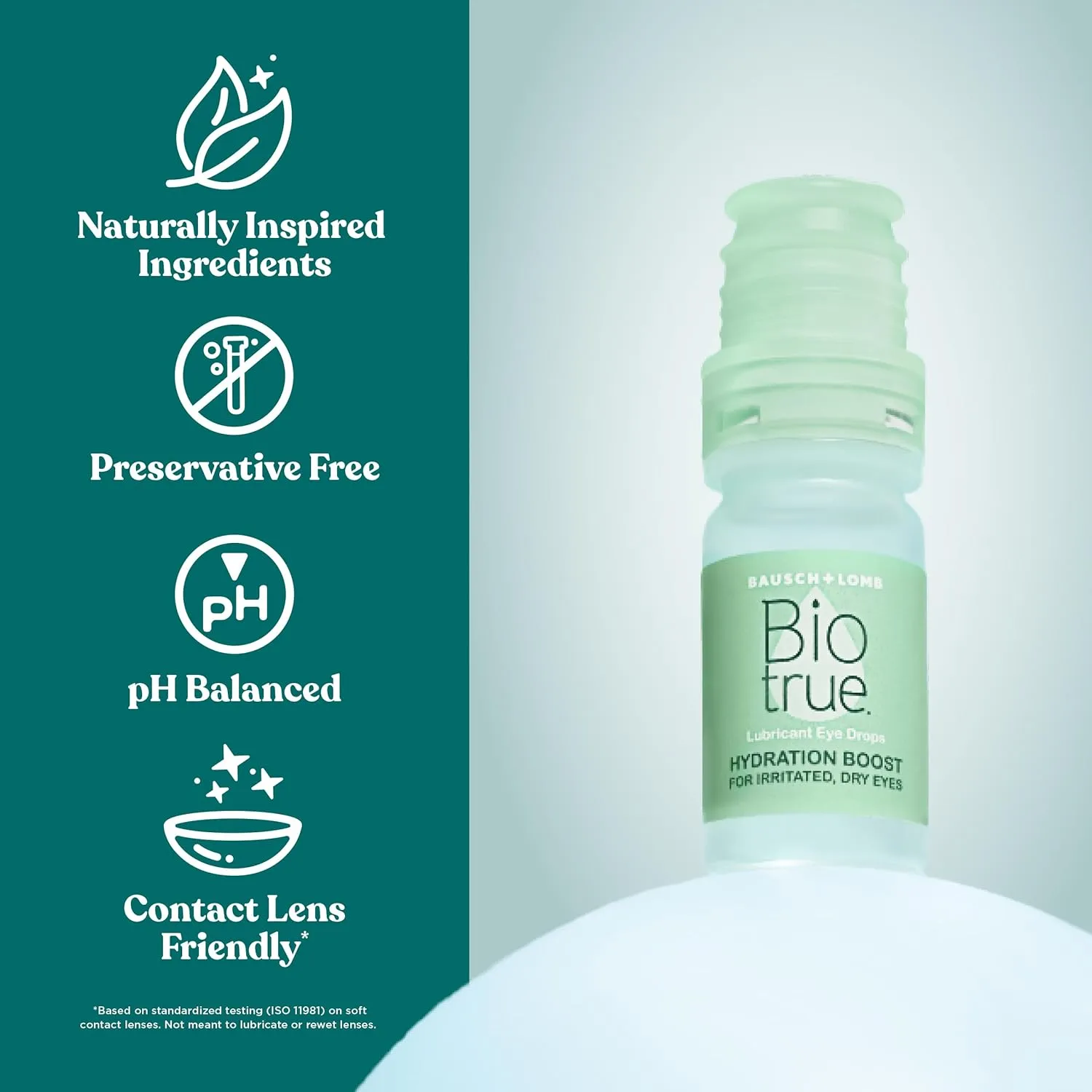 Biotrue Hydration Boost, Preservative-Free Eye Drops for Dry Eyes, Instantly Moisturizes, Clears and Rehydrates, Contact Lens Friendly, Refresh & Relieve Eye Irritation, 0.33 FL Oz (Pack of 1)