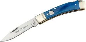 Böker Lockback 2.95 Inch Pocket Knife, Smooth Dark Blue Bone, Traditional Series 2.0, Made in Germany