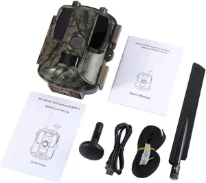 BL480L-P Hunting Trail Camera Supporting 4G 3G 2G Network 950nm Invisible 12MP Sensor IP66 MMS Email FTP APP Image Video Sending (Color : E-U) (E)