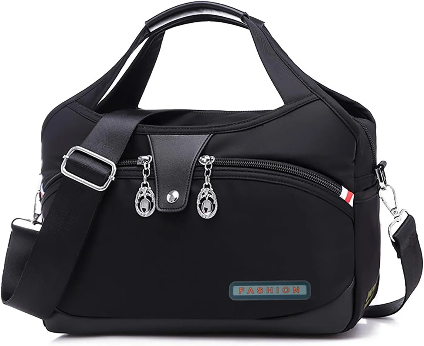 Blaciokamith Tote Bag, Soft Side Lightweight Underseat Tote Bag, Fashionable Simple Messenger Bag for Womens