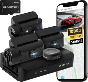 BlackVue DR770X Box-3CH Pro 64GB | 3 Small Cameras (Full HD Front-Interior-Rear)   Secure Recording Box, Parking Mode, Up to 512GB, Wi-Fi, GPS, Cloud Features, LTE via Optional Module | Made in Korea