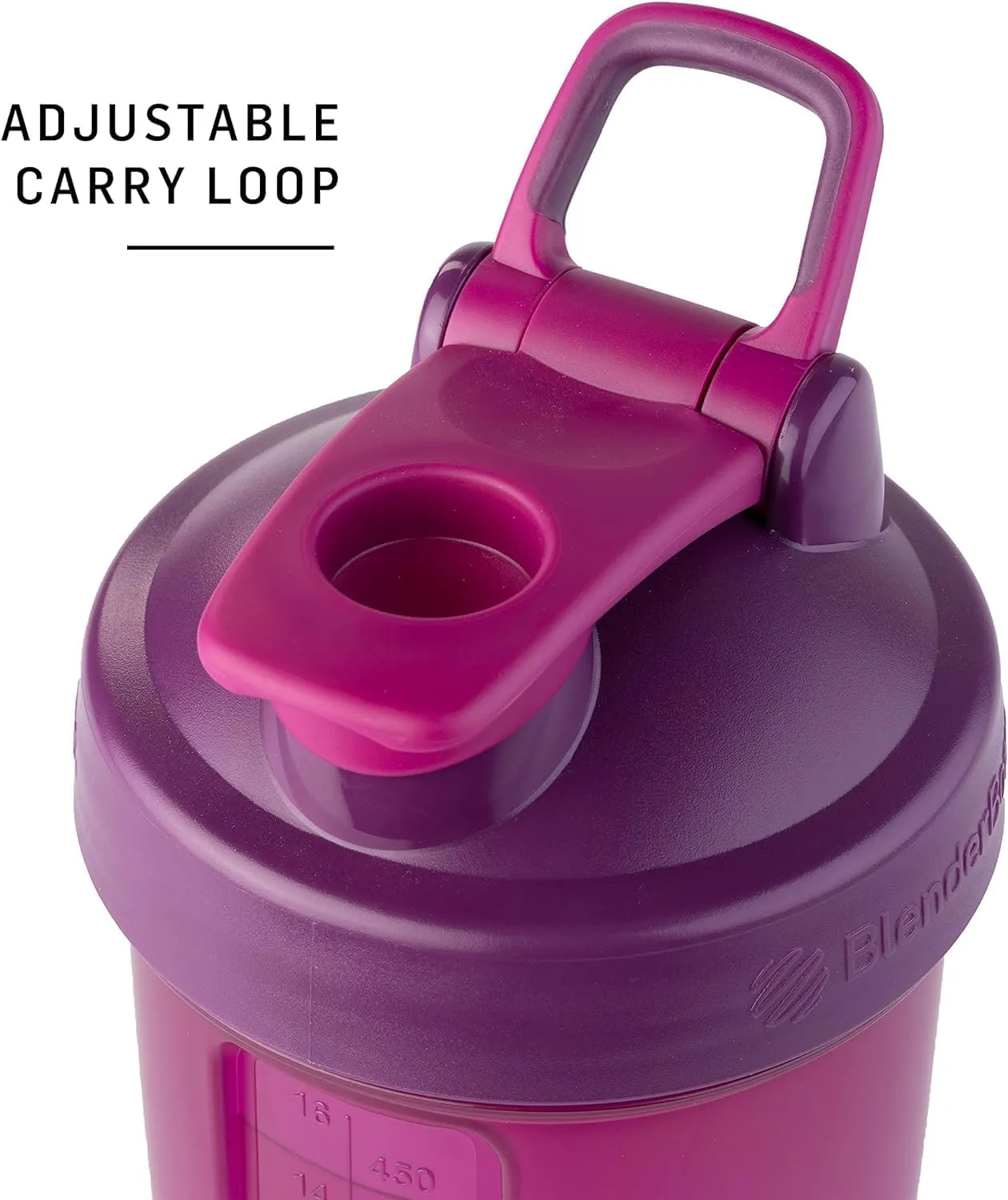 BlenderBottle Shaker Bottle with Pill Organizer and Storage for Protein Powder, Classic V2 ProStak System, 22-Ounce, Pink
