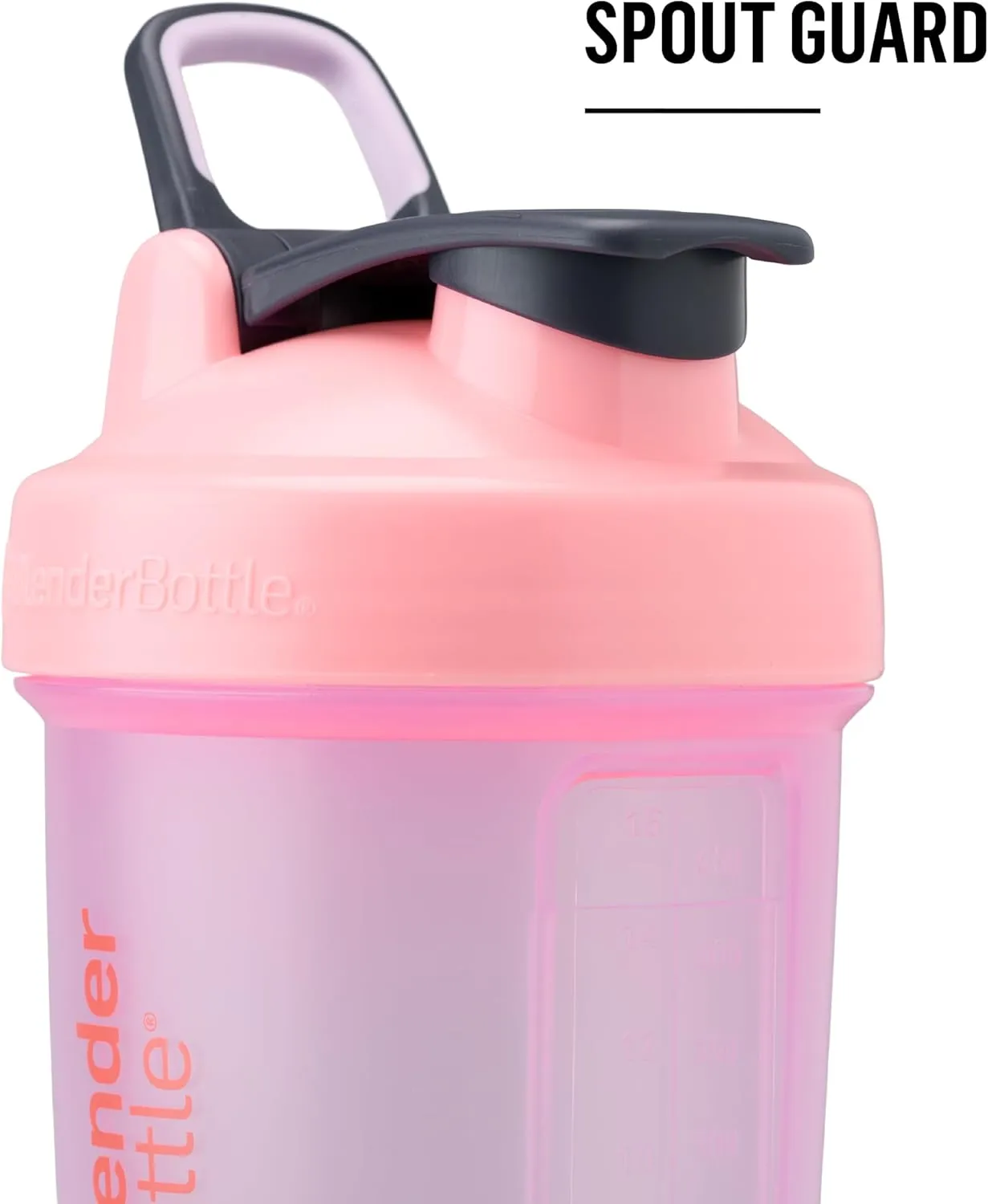 BlenderBottle Shaker Bottle with Pill Organizer and Storage for Protein Powder, Classic V2 ProStak System, 22-Ounce, Pink