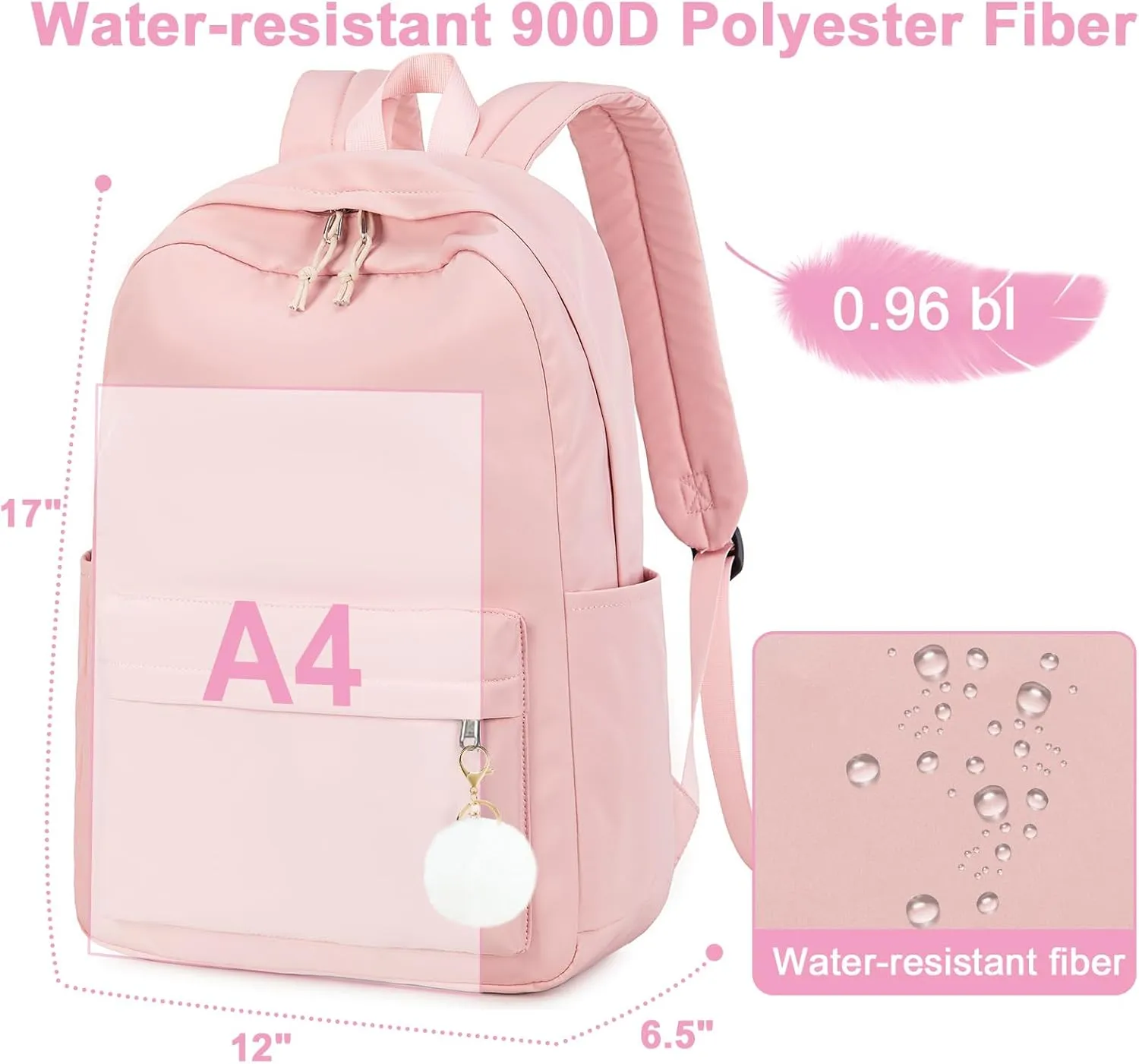 Bluboon Backpack for School Kids Backpack Girls Bookbag Laptop Backpack Gifts for Women