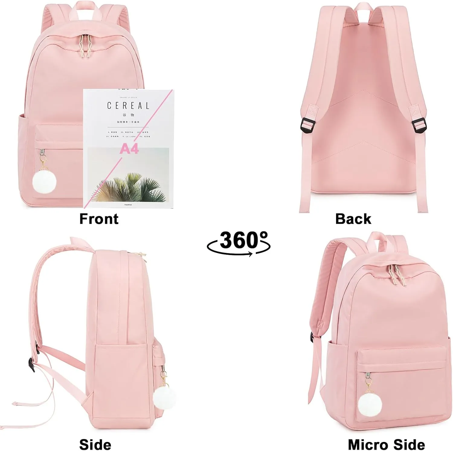 Bluboon Backpack for School Kids Backpack Girls Bookbag Laptop Backpack Gifts for Women