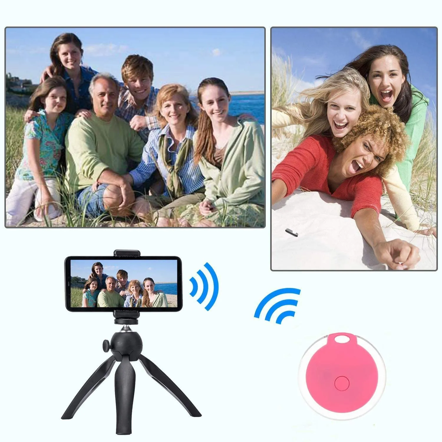 Bluetooth Tracker, 4 PACK Wireless Smart Activity Finder Anti-lost Pet Wallet Phone Key Locator Luggage Reminder GPS Finder Alarm