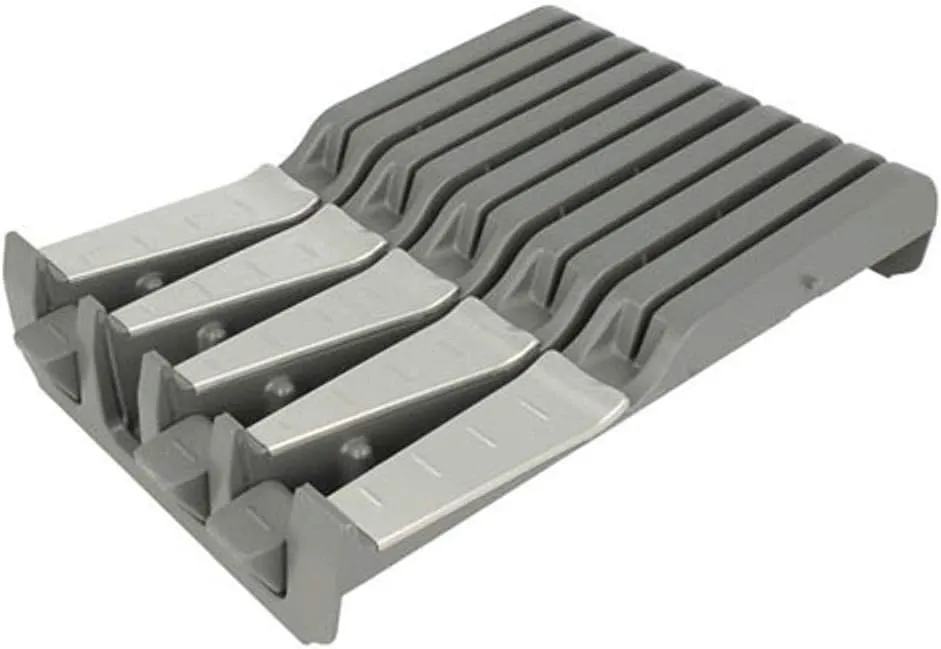 Blum Orga Line Knife Holder 177, 5 mm x 260 mm – KS Dusty Grey/Stainless Steel, Pack of 1, 6484600